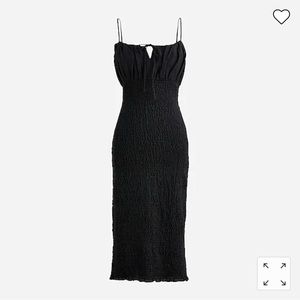 NWT J.Crew Smocked Linen Dress (Petite)